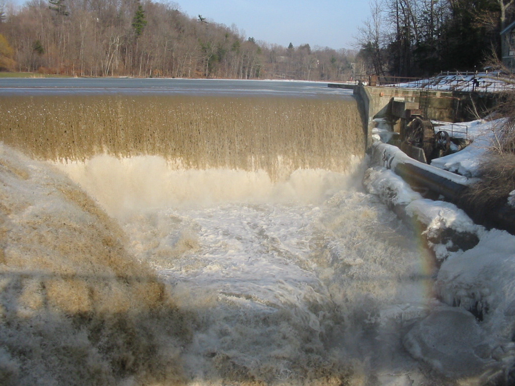 Beebe Lake falls.