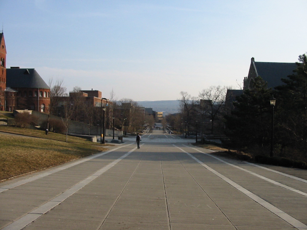 Ho Plaza, toward Collegetown