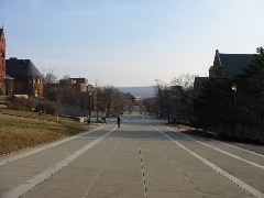 Ho Plaza, toward Collegetown